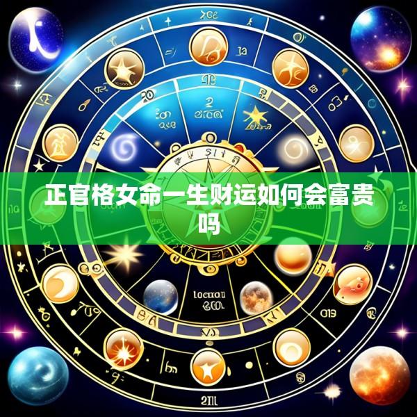 正官格女命一生财运如何会富贵吗