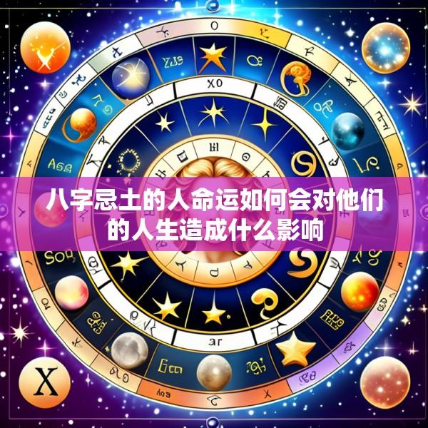 八字忌土的人命运如何会对他们的人生造成什么影响
