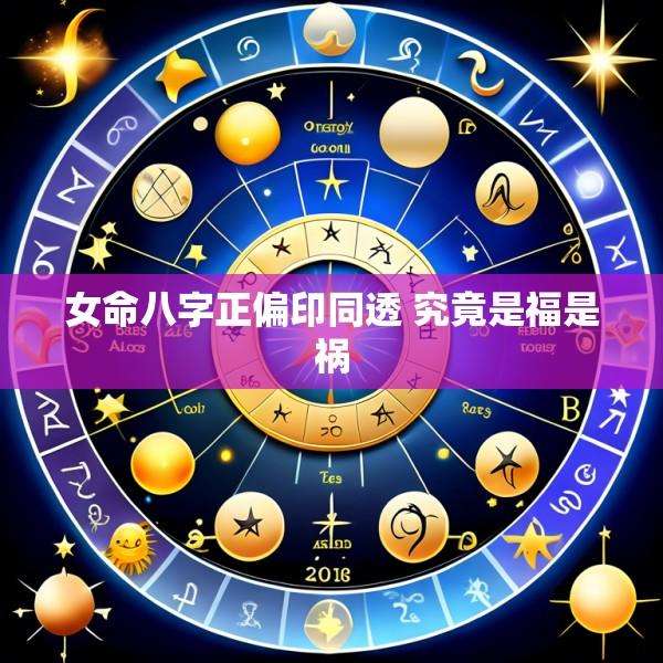 女命八字正偏印同透 究竟是福是祸
