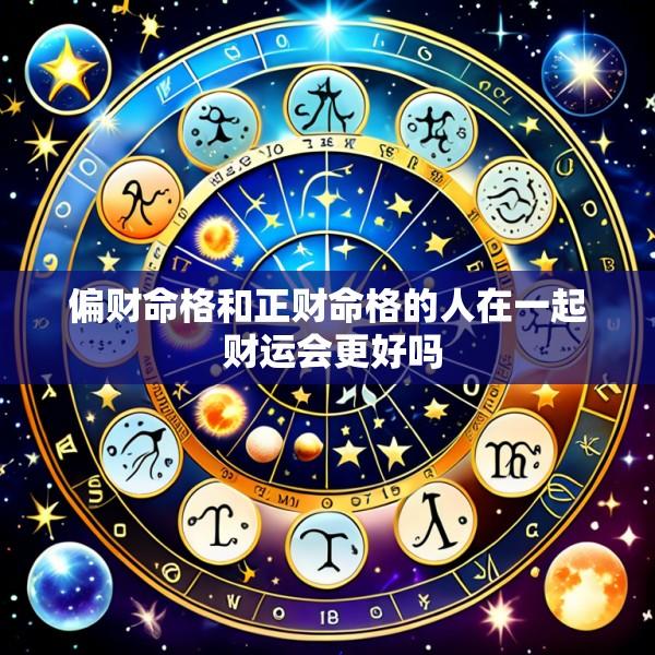 偏财命格和正财命格的人在一起 财运会更好吗