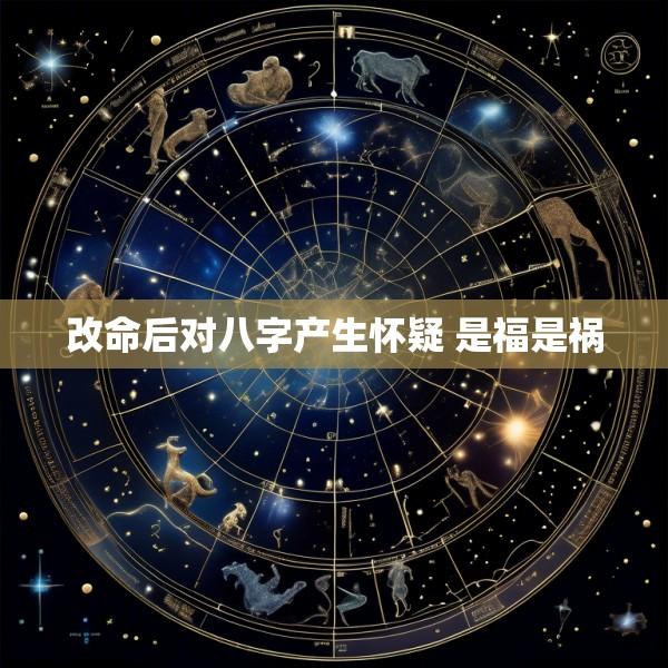 改命后对八字产生怀疑 是福是祸