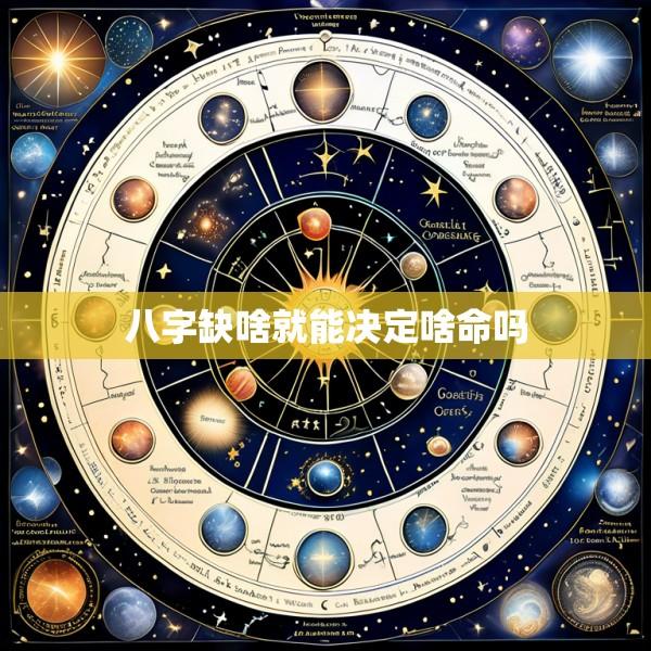 八字缺啥就能决定啥命吗