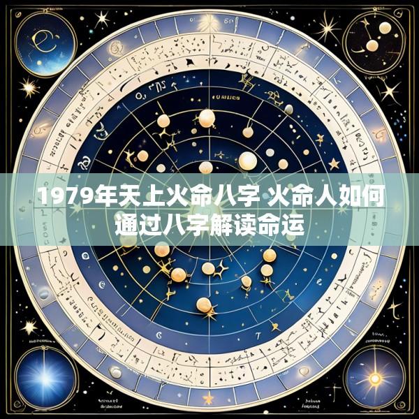 1979年天上火命八字 火命人如何通过八字解读命运
