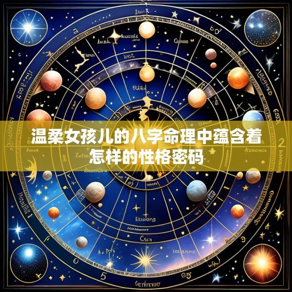 温柔女孩儿的八字命理中蕴含着怎样的性格密码