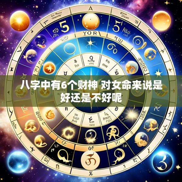 八字中有6个财神 对女命来说是好还是不好呢