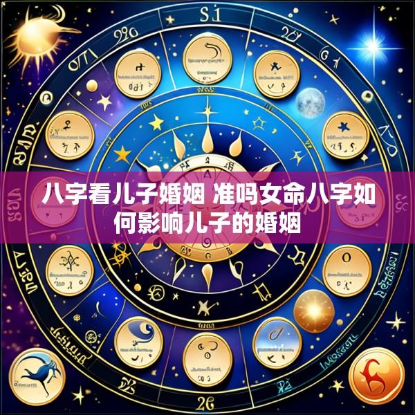 八字看儿子婚姻 准吗女命八字如何影响儿子的婚姻