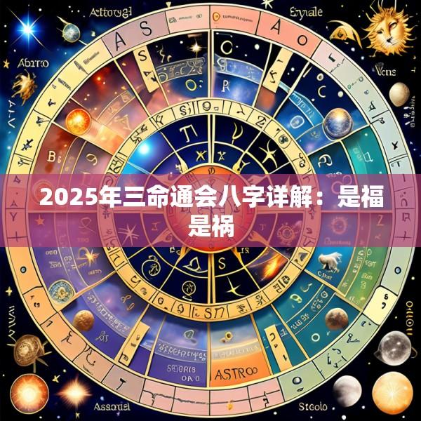 2025年三命通会八字详解：是福是祸