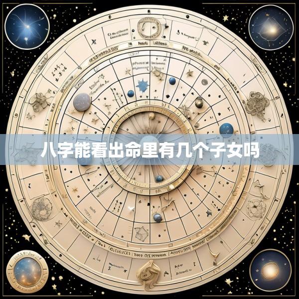 八字能看出命里有几个子女吗