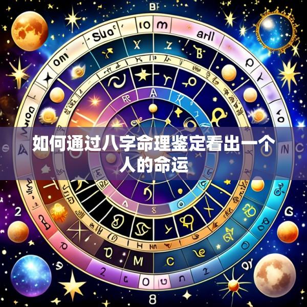 如何通过八字命理鉴定看出一个人的命运