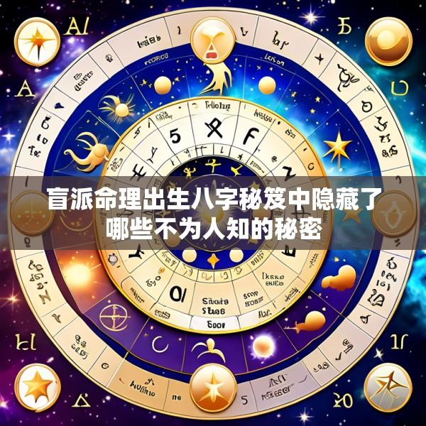 盲派命理出生八字秘笈中隐藏了哪些不为人知的秘密
