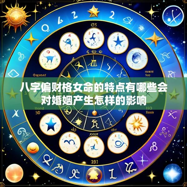八字偏财格女命的特点有哪些会对婚姻产生怎样的影响