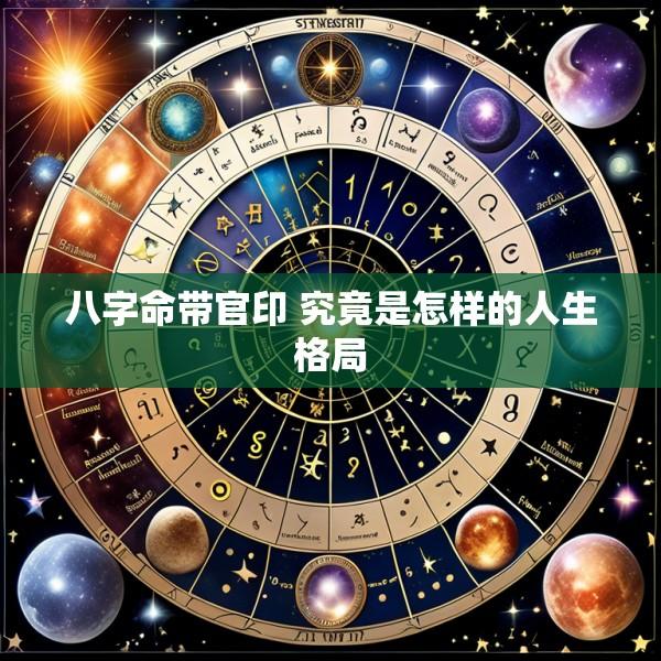 八字命带官印 究竟是怎样的人生格局