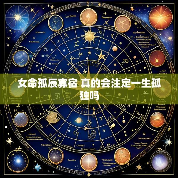女命孤辰寡宿 真的会注定一生孤独吗