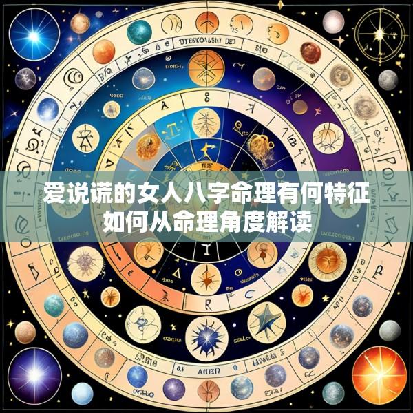 爱说谎的女人八字命理有何特征如何从命理角度解读