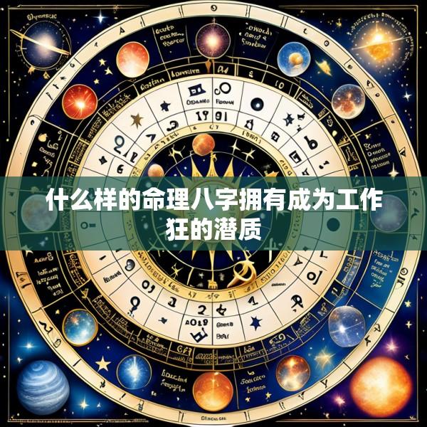 什么样的命理八字拥有成为工作狂的潜质