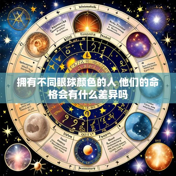拥有不同眼球颜色的人 他们的命格会有什么差异吗