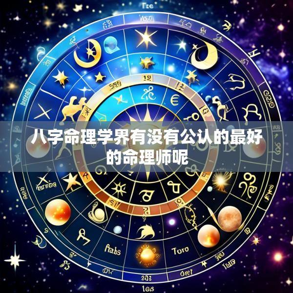 八字命理学界有没有公认的最好的命理师呢