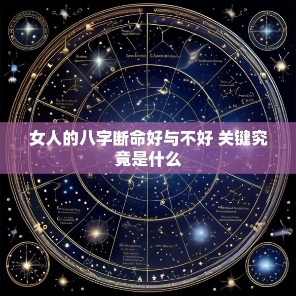 女人的八字断命好与不好 关键究竟是什么