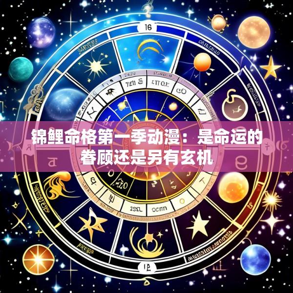 锦鲤命格第一季动漫：是命运的眷顾还是另有玄机