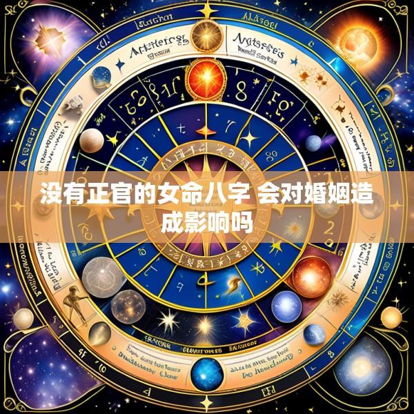 没有正官的女命八字 会对婚姻造成影响吗