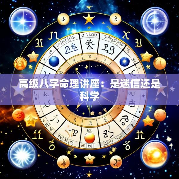 高级八字命理讲座：是迷信还是科学