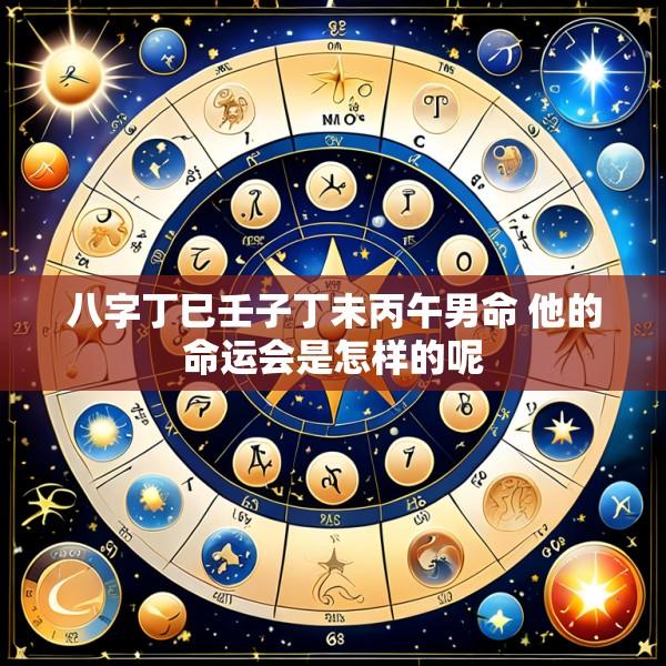 八字丁巳壬子丁未丙午男命 他的命运会是怎样的呢