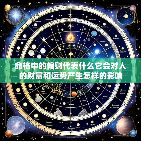 命格中的偏财代表什么它会对人的财富和运势产生怎样的影响