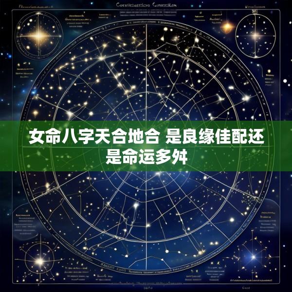 女命八字天合地合 是良缘佳配还是命运多舛