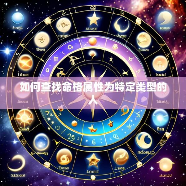 如何查找命格属性为特定类型的人