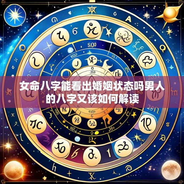女命八字能看出婚姻状态吗男人的八字又该如何解读