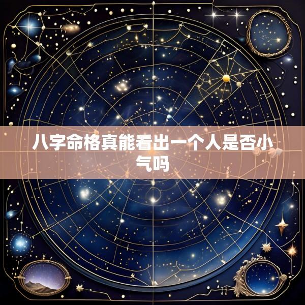 八字命格真能看出一个人是否小气吗