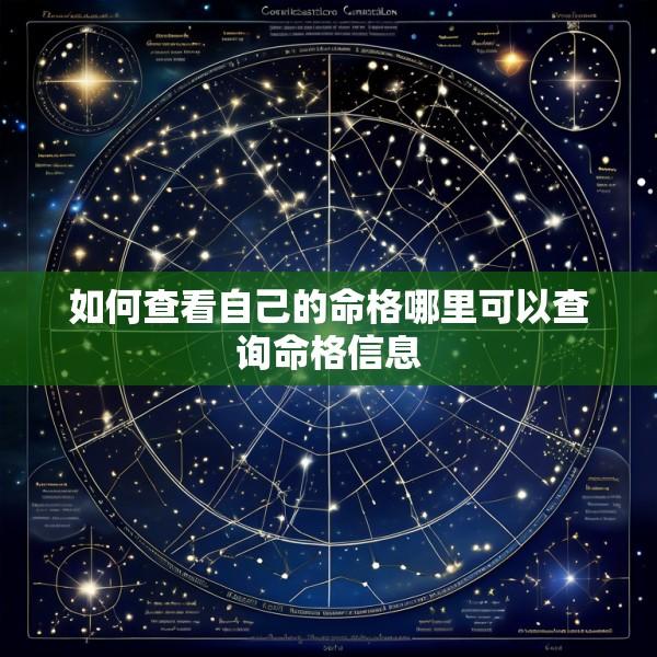 如何查看自己的命格哪里可以查询命格信息