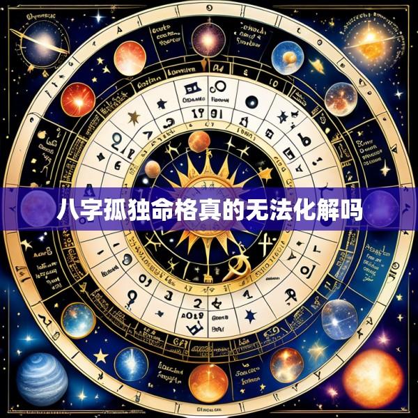 八字孤独命格真的无法化解吗