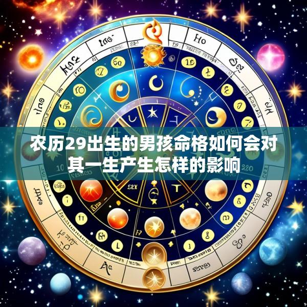 农历29出生的男孩命格如何会对其一生产生怎样的影响