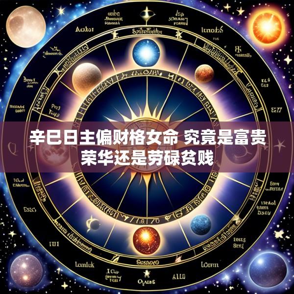 辛巳日主偏财格女命 究竟是富贵荣华还是劳碌贫贱