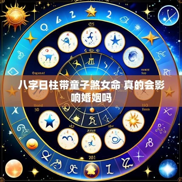 八字日柱带童子煞女命 真的会影响婚姻吗