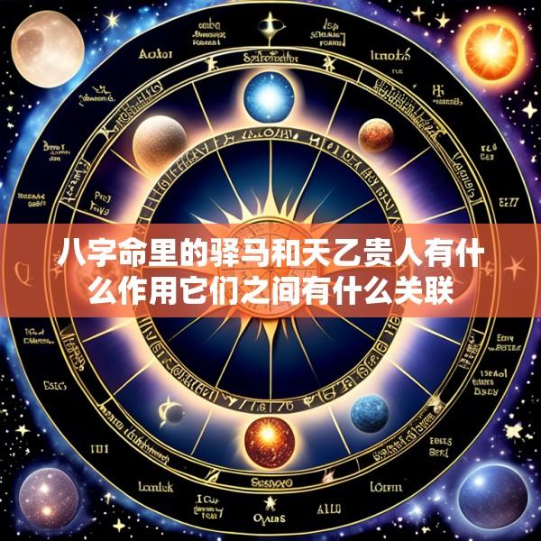 八字命里的驿马和天乙贵人有什么作用它们之间有什么关联