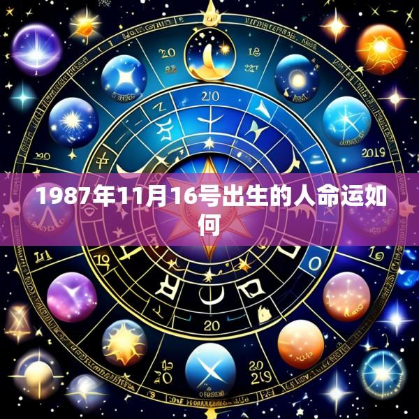 1987年11月16号出生的人命运如何