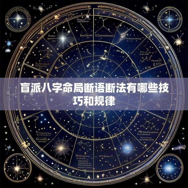 盲派八字命局断语断法有哪些技巧和规律