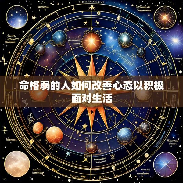 命格弱的人如何改善心态以积极面对生活