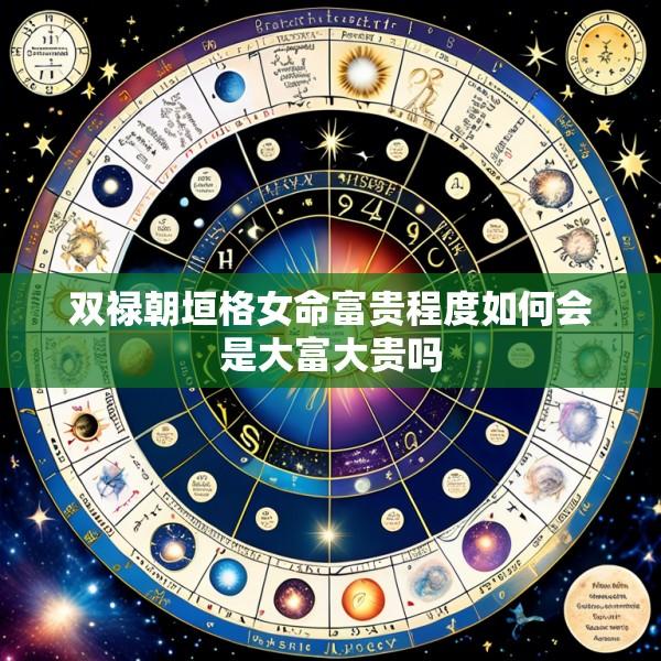 双禄朝垣格女命富贵程度如何会是大富大贵吗