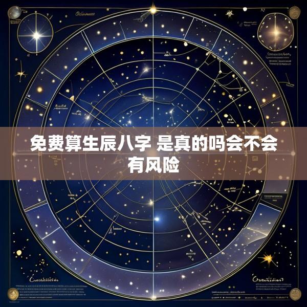 免费算生辰八字 是真的吗会不会有风险