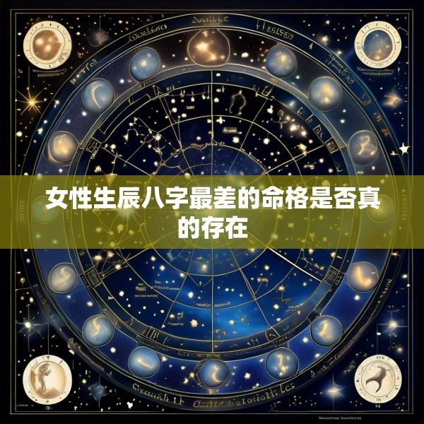 女性生辰八字最差的命格是否真的存在