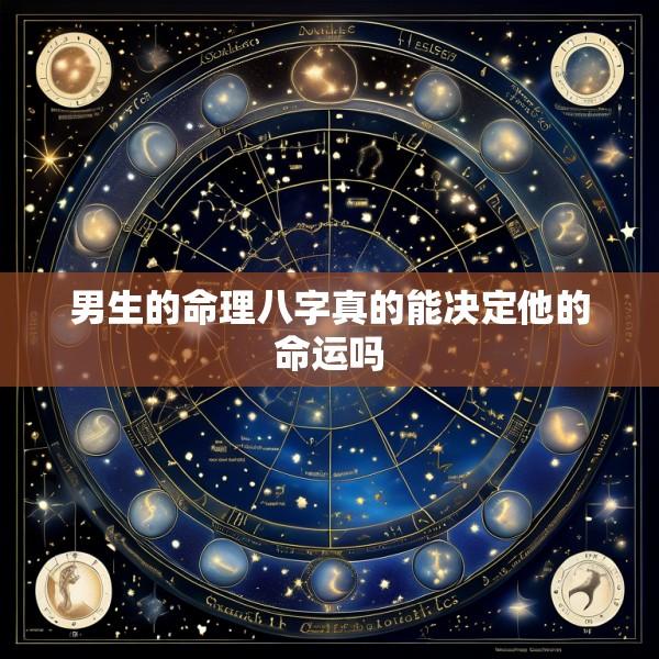 男生的命理八字真的能决定他的命运吗