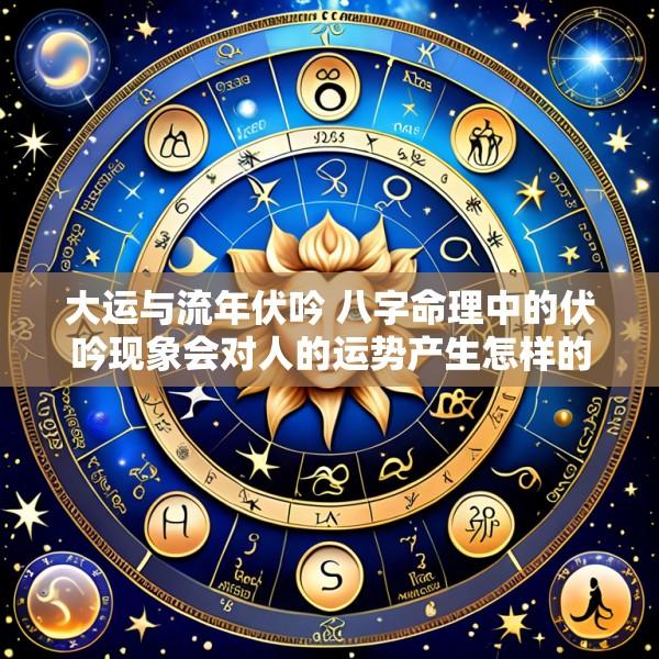 大运与流年伏吟 八字命理中的伏吟现象会对人的运势产生怎样的影响
