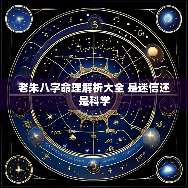 老朱八字命理解析大全 是迷信还是科学
