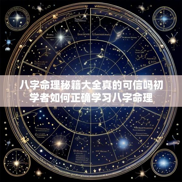 八字命理秘籍大全真的可信吗初学者如何正确学习八字命理