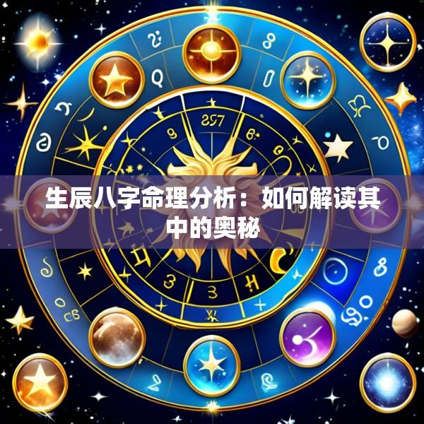 生辰八字命理分析：如何解读其中的奥秘