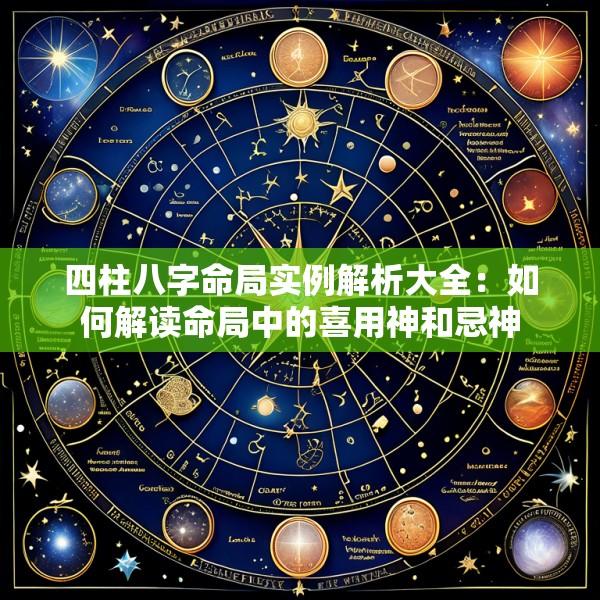 四柱八字命局实例解析大全：如何解读命局中的喜用神和忌神