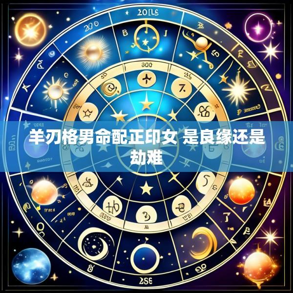 羊刃格男命配正印女 是良缘还是劫难
